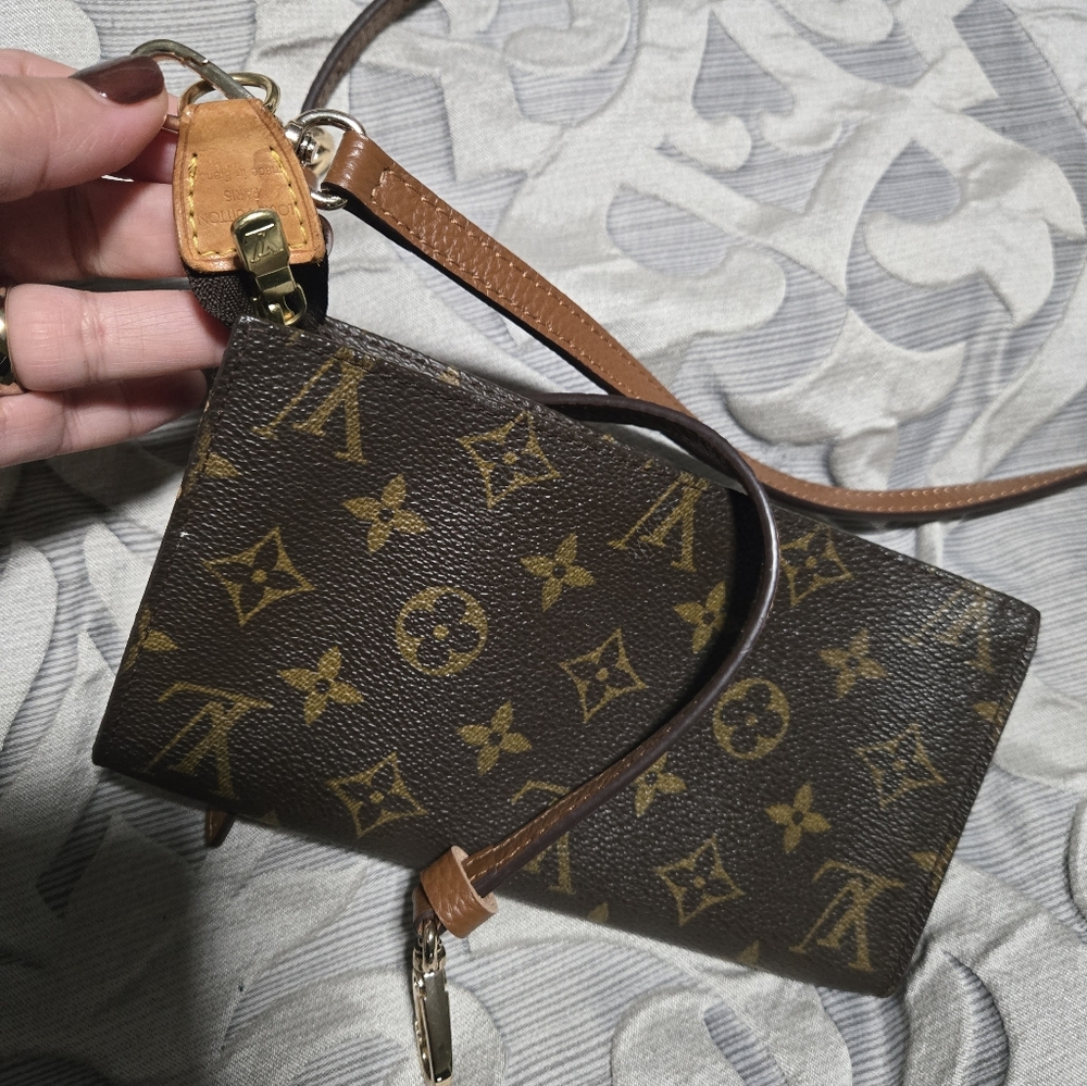 Louis Vuitton Brown Monogram Wristlet